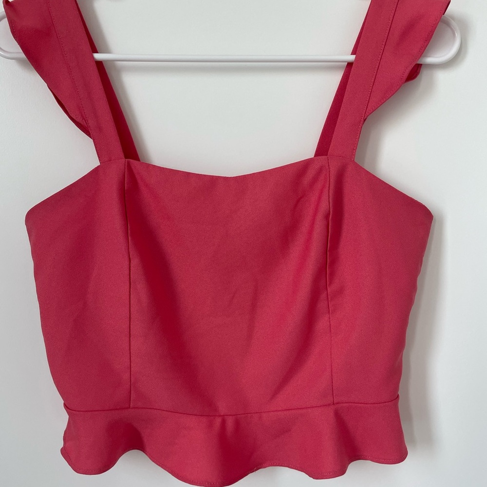 Pink crop top